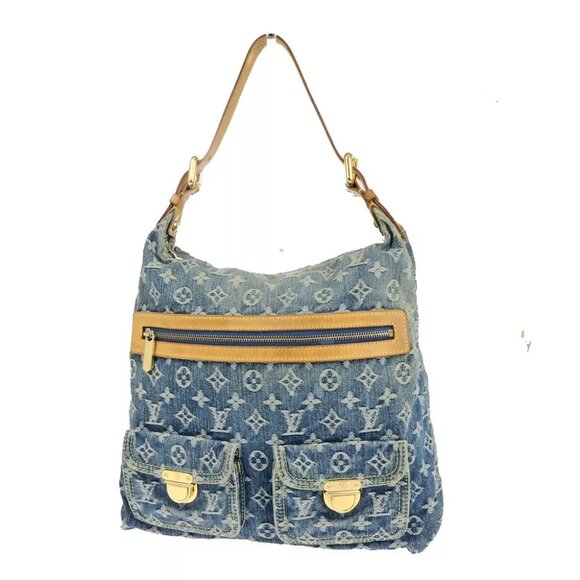 LOUIS VUITTON Buggy GM Shoulder Bag Monogram Denim Leather Blue M95048 25SJ587 - Picture 4 of 15